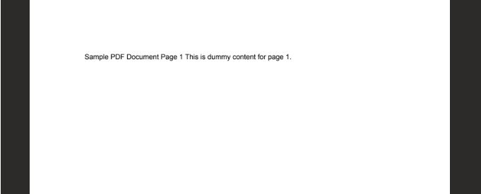 Input PDF before adding header: plain sample document
