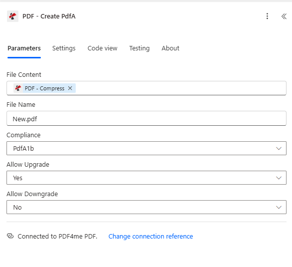 PDF - Compress: File Content from Convert to PDF, Optimize Profile