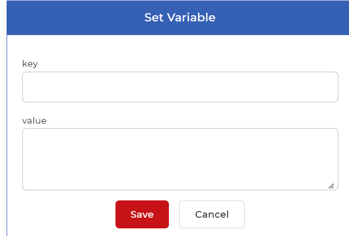 Click to enlarge Set Variable configuration in PDF4me Workflows