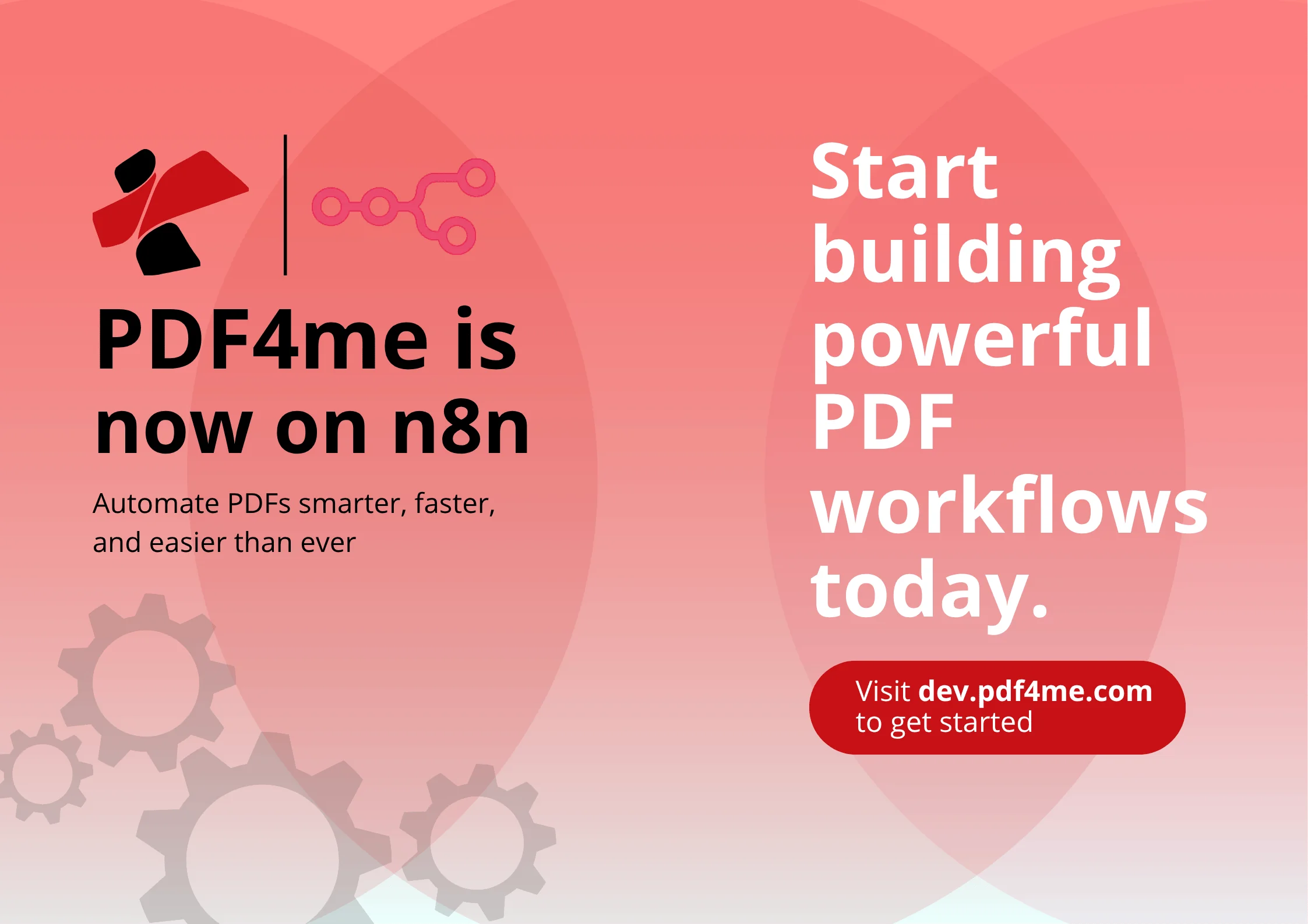 Ejemplo de flujo de trabajo de PDF4me n8n