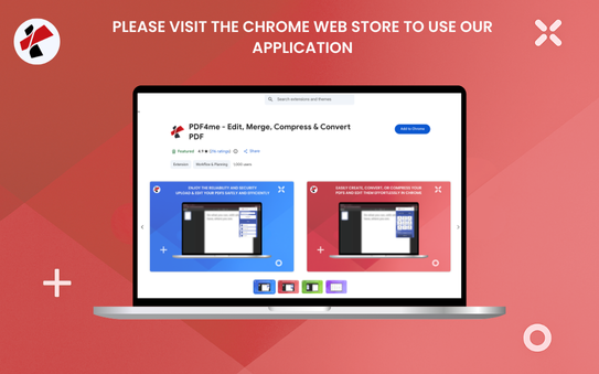L'extension PDF4me du Chrome Web Store affiche les détails, les évaluations et le bouton « Ajouter à Chrome ».