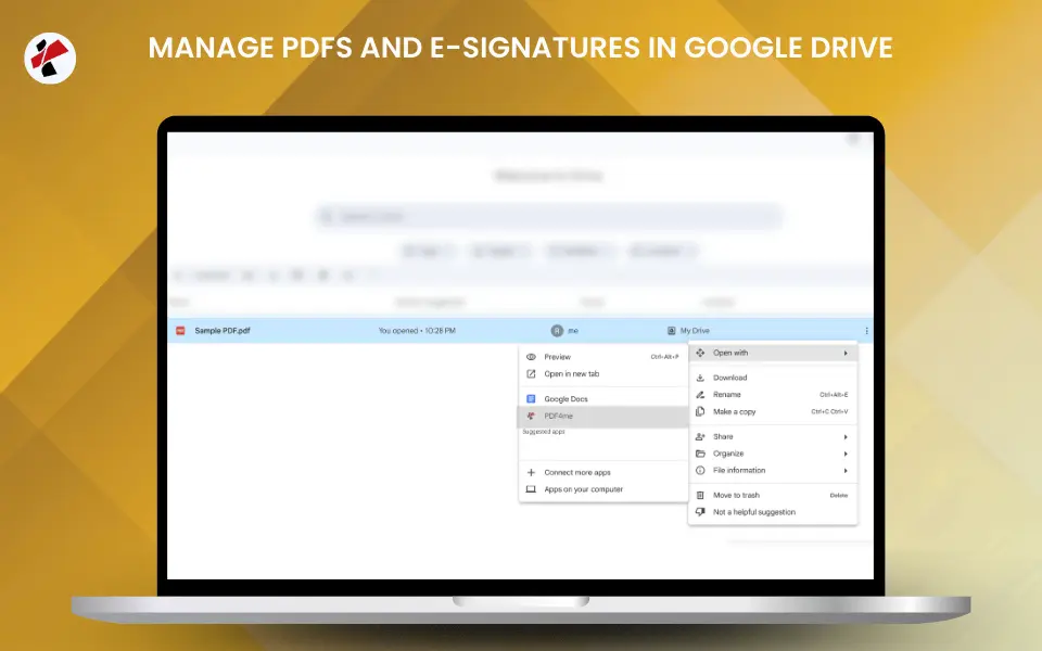 Clique para ampliar Painel lateral do complemento PDF4me no Google Docs ou Google Sheets, mostrando a interface com as ferramentas de processamento de PDF disponíveis, opções de menu e categorias de recursos.